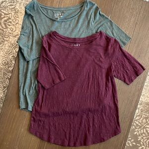 Two loft vintage soft shirts